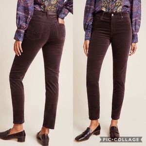 Anthropologie AG velvet pants